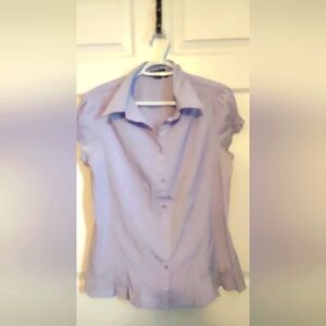 Cotton Express Lavender Short Sleeve Blouse